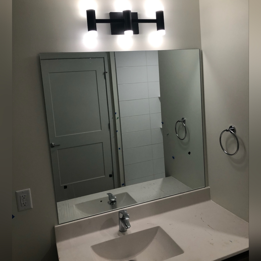 New Kuzco Modern Black Sleek Luxury Bathroom Powder Vanity Wall Sconce Light LED